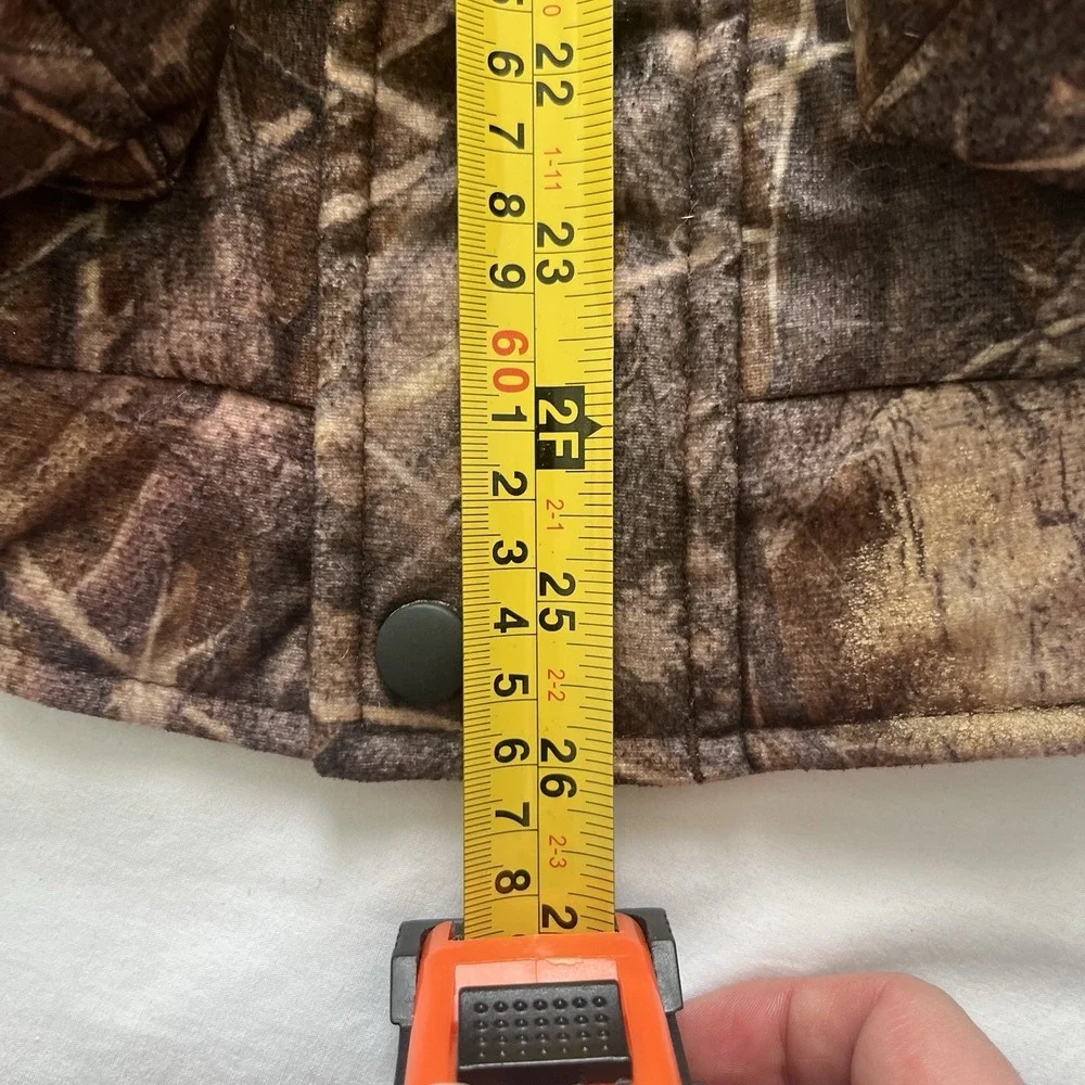 Gamehide Hunting Jacket Mens S Mossy Oak Break-Up Snap Button Zipper Hush Hide